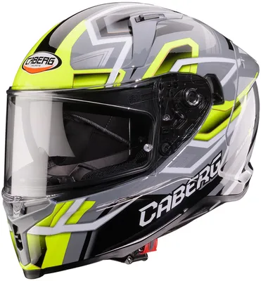 Zdjęcie produktu dla Kask Caberg Avalon X, kolor: szary/czarny/żółty, rozmiar L (59/60)