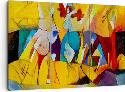 Produktbild von Bild auf Leinwand - Leinwandbild - Abstraktion modern - 165x110cm - Wand Bild - Wanddeko - Leinwanddruck - Bilder - Kunstdruck - Wanddekoration - Leinwand bilder - Wandkunst - CE165x110-3455