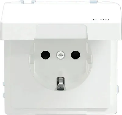 Produktbild von MERTEN Steckdose SCHUKO Design MEG23146035 IP44 Steckklemmen Lotosweiß
