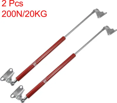 Produktbild von 2 Stücke Universal Hydraulische Stützstange Gasdruckdämpfer 200N/20KG Gasdruckfeder Kompressionsfeder Scharnier Türheber 20 Zoll für Auto rot