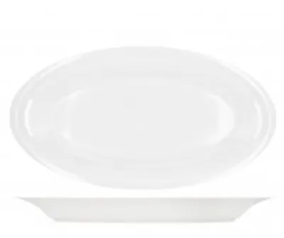 Immagine prodotto di H&H Vassoio ovale in melamina bianca dimensioni 47 x 25 x 4.5 cm