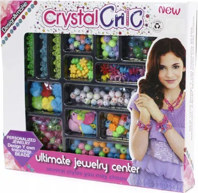 Produktbild von Schmuck Bastelset für Kinder - Bunte Perlen zum Auffädeln & Armbänder Selber Machen