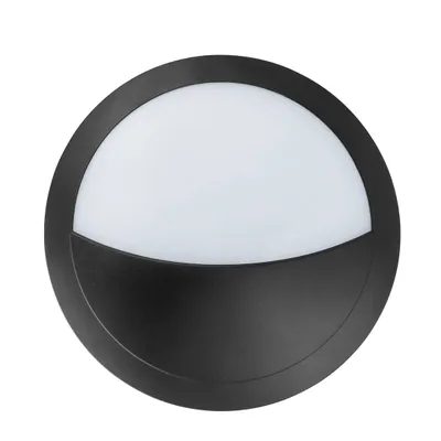 Zdjęcie produktu dla Eglo 62218 BELLARIA LED kinkiet zewnętrzny 6W Ø300mm czarny biały neutralny biały IP66