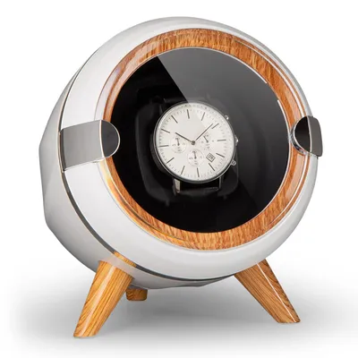 Produktbild von Klarstein Uhrenbeweger, Automatik-Uhrenbeweger für Herren & Damen, Uhrenbeweger für Automatikuhren, Watch Winder mit Holz-Look, 4 TPD & 3 Rotationen, Leiser Uhren-Beweger, Uhrenbeweger für 1 Uhr