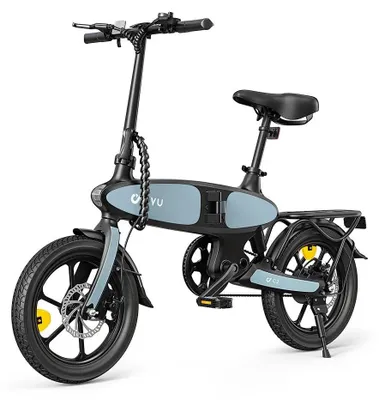 Image de Vélo électrique - C2 - Pliable - Roues de 40,6 cm - Batterie lithium amovible de 36 V - Moteur sans balais de 250 W - Autonomie de 31 à 60 km - Vitesse maximale de 25 km/h - Blanc