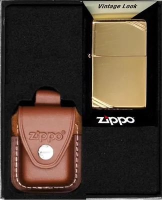 Produktbild von ZIPPO Feuerzeug Set VINTAGE MESSING HOCHPOLITUR Geschenk Nr. 4
