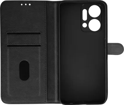 Produktbild von Avizar, Kunstleder-Klappetui mit Standfunktion für Honor X7a, Schwarz