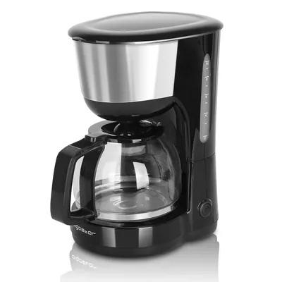 Productafbeelding van Aigostar 8433325501181, Filterkoffiezetapparaat, 1,25 liter, geschikt voor gemalen koffie, 1000 W, zwart, roestvrij staal