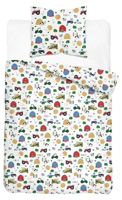 Produktbild von Bettwäsche, Baumwollbettwäsche für Kinder 160x200 xoxo 4934a Bauernhof