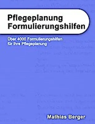 Produktbild von Pflegeplanung Formulierungshilfen