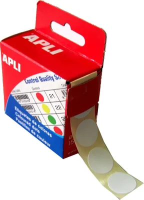 Produktbild von APLI Markierungspunkte Durchmesser: 15 mm rund weiß 150 Stück