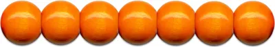 Produktbild von Holzperlen D: 10 mm orange 56 St. mit Lochbohrung