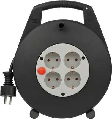 Zdjęcie produktu dla Vario Line 4-żyłowy bęben na kabel wewnętrzny 10 m kabel H05VV-F 3G1.5 IP20