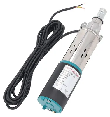 Tiefbrunnenpumpe 12V, 1,2 m³/h, 30 m, Edelstahl, 7m Kabel