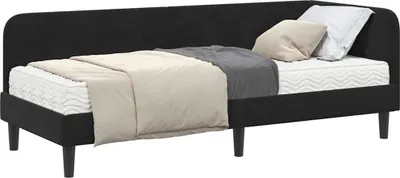 Obrázok produktu pre Rohový rám postele Čierny 80 x 200 cm Zamat