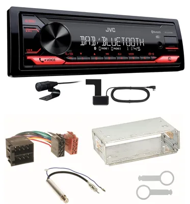 Produktbild von JVC KD-X272DBT Digitalradio FLAC Einbauset für Golf 4 Passat 3B Polo 6N 9N Lupo