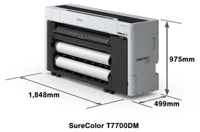 Imagen del producto de Impresora multifunción EPSON SureColor-T7700DM, con doble rollo, a 3 ppm