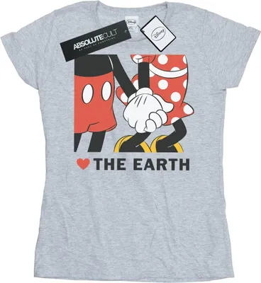 Produktbild von Disney - "Heart The Earth" T-Shirt für Damen BI32176 (M) (Grau)