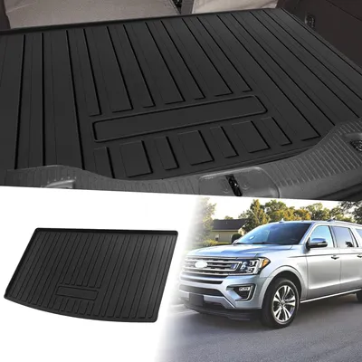 Produktbild von Cargo Liner Kofferraummatte Kofferraum Gepäck Boot Schale Matte Vertikale Streifen Muster für Ford Expedition Max 2018-2024 für Lincoln Navigator L 18-24