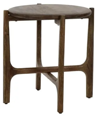 Productafbeelding van Pomax Cabane bijzettafel, bruin, Ø 45 x H 50 cm