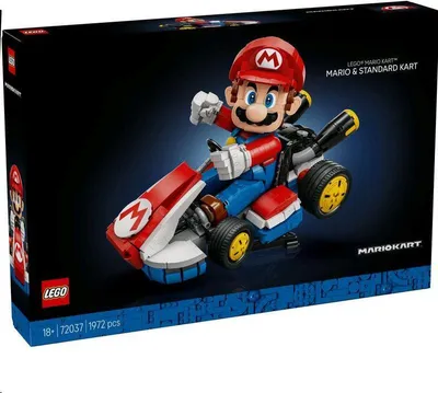 Obrázok produktu pre LEGO Super Mario Mario KartTM: Mario a Standard Kart, Stavebnica, 18 rok / roky, Plast, 1972 kusov, 2,54 kg