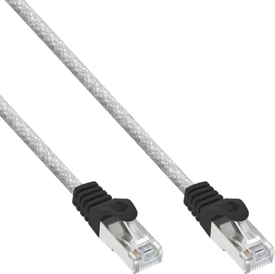 Produktbild von InLine Patchkabel, SF/UTP, Cat.5e, transparent, 0,25m, 0,25 m, Cat5e, SF/UTP (S-FTP), RJ-45, RJ-45, Transparent