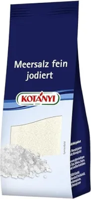 Image de Kotanyi sel de mer finement iodé sel pur paquet d'épices 100g