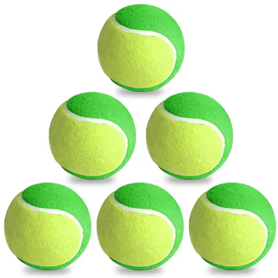 Productafbeelding van Set van 6 Tennisballen Niveau 1 voor Beginners en Kinderen