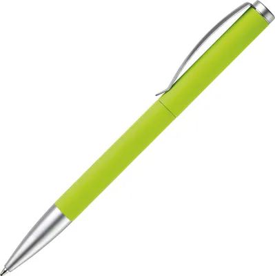 Produktbild von Dreh-Kugelschreiber / aus Metall / mit Soft Touch / Farbe: hellgrün