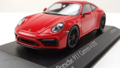 Produktbild von Minichamps 410063000 Porsche 911 992 Carrera 4 GTS 2019 rot 1:43
