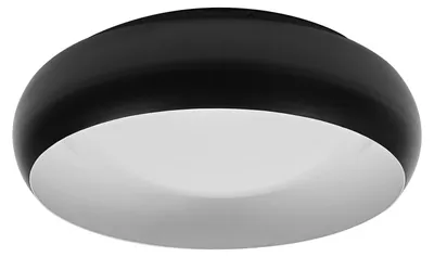 Produktbild von OSRAM ORBIS Livia LED-Deckenleuchte mit Metallring, schwarz-weiß, 16W, 1000lm, 3000K, 300mm, 830 freundliches Warmweiß, durch Klicken in 3-Stufen dimmbar, IP20, Montageschrauben und Dübel inklusive