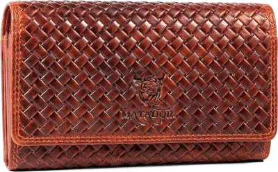 Produktbild von MATADOR BRÜGGE XL Portemonnaie Echt Leder Damen Langbörse Braun