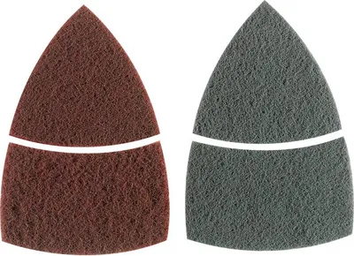 Produktbild von Reinigungsvlies-Set für Multischleifer, 2-teilig, Klett, 102 x 62, 93 mm