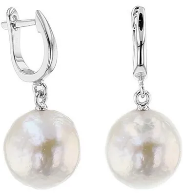 Produktbild von Luna-Pearls - 315.0331 - Ohrhänger - 925 Silber - Süßwasserperlen 12,5-13 mm