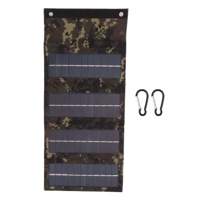 Produktbild von 40 W 4-fach-Solarpanel-Ladetasche, Falttasche, faltbares monokristallines Solarpanel-Ladegerät für Outdoor-Camping, Wandern, Notaufladung