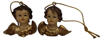 Produktbild von Schutzengel 2er Set, handbemalt, ca. 4 cm, Polyresin Deko Figuren