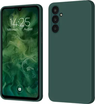 Produktbild von Hülle für Samsung Galaxy A34 5G Case Cover Bumper Silikon Softgrip Schutzhülle Farbe: Grün