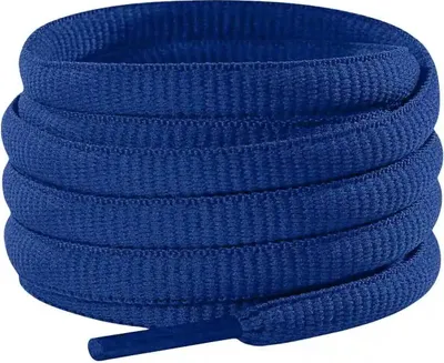 Ovale Schnürsenkel für Laufschuhe - Blau Dunkel - 140 cm