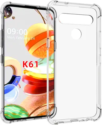 Image de Étui LG K61, étui protecteur transparent en TPU souple, résistant aux chocs, pour LG K61