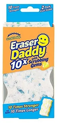 Zdjęcie produktu dla Scrub Daddy Eraser Daddy 10x, niebieski, zestaw dwupak