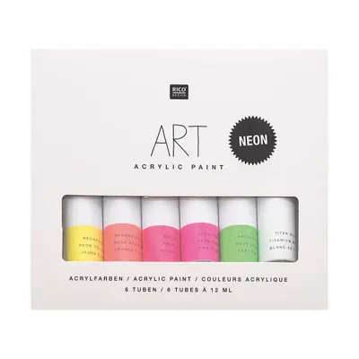 Produktbild von Acrylfarben-Set - Fluo - 6 x 12 ml
