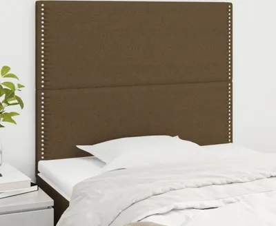 Produktbild von CLORIS Bettkopfteil Kopfteile 2 Stk. Dunkelbraun 90x5x78/88 cm Stoff, 10,5 kg