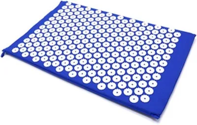 Produktbild von Massagematte mit Kissen – Akupunktur-Set – Fördert die Entspannung – Mit Wärmefunktion – 67 x 42 cm – Schwarz