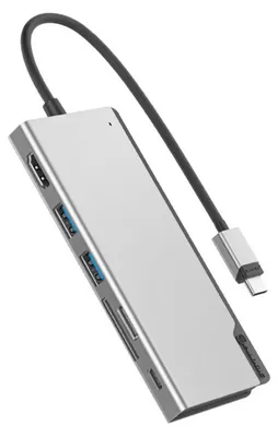 Produktbild von ALOGIC ULDUNIV2-SGR, Kabelgebunden, USB 3.2 Gen 1 (3.1 Gen 1) Type-C, 100 W, Grau, MicroSD (TransFlash), SD, 5120 x 2880 Pixel