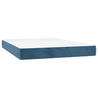 Produktbild von VidaXL 347792, Einzel-/Vollformat, Federkernmatratze, Mittel/Hart, Blau, Weiß, Polyester, Erwachsene