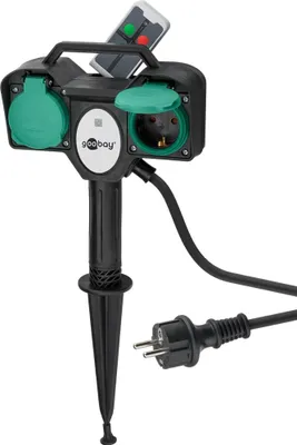 Obrázok produktu pre Goobay 76779, 2 m, Vonkajší, Typ F, Type F (CEE 7/4), Odolné voči obliatiu, 1,5 mm²