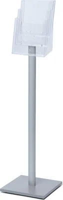 Produktbild von Showdown Prospektständer MB - 3x DIN A4 - Aluminium - Silber