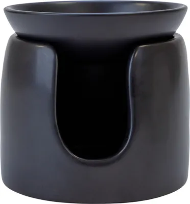 Zdjęcie produktu dla Ceramiczny kominek do wosków zapachowych BISPOL Aura 9.5CM CZARNY