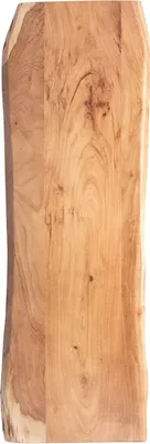 Produktbild von Tischplatte 120x40 cm Tonia, Holzplatte Akazienholz massiv + naturfarben + lackiert, Baumkanten-Platte für Heimwerker, Arbeitsplatten, Tische & Fensterbretter