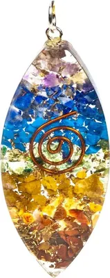 Produktbild von Orgonit Anhänger oval vielfarbig -- 5 cm online bestellen